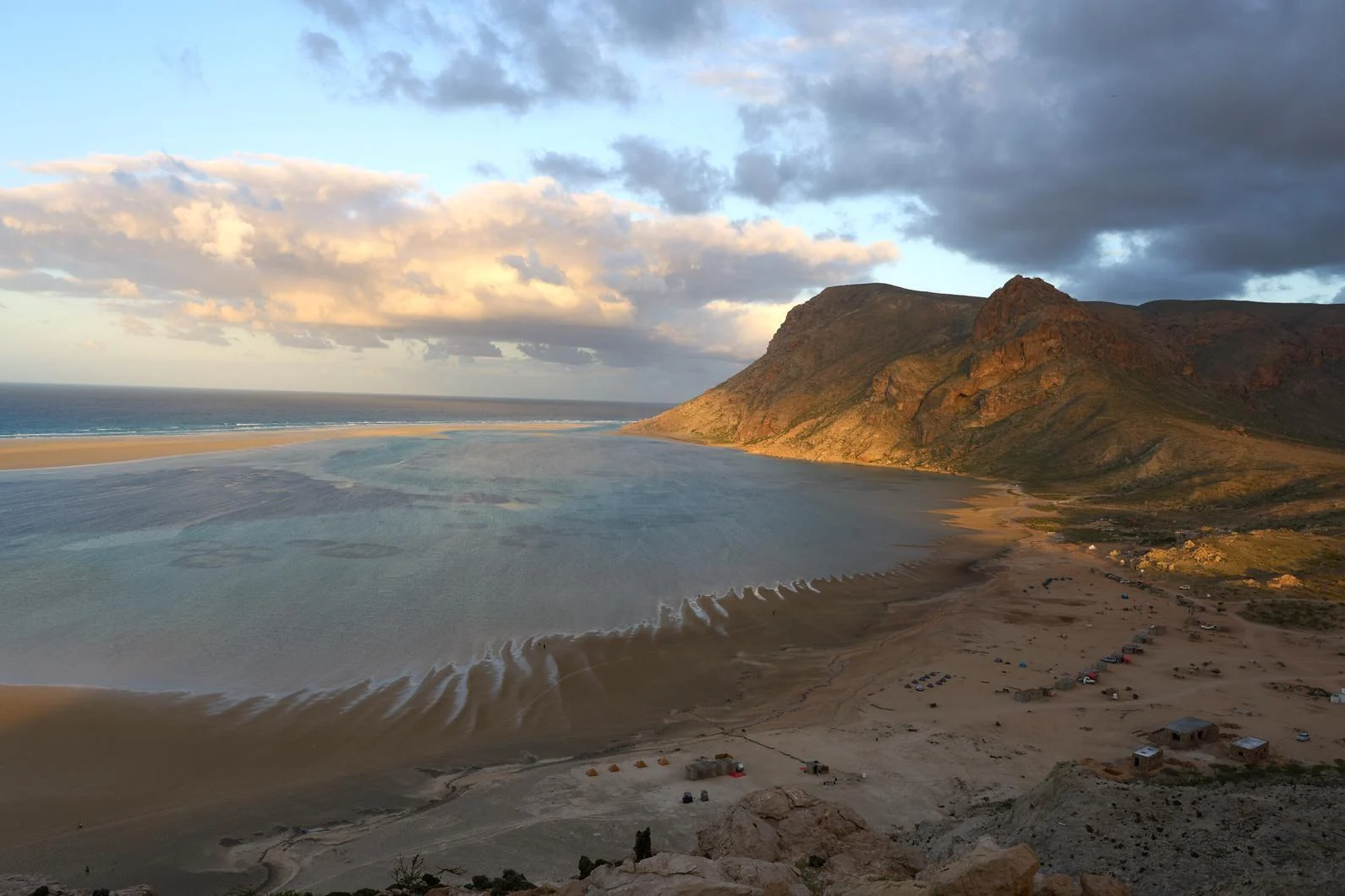 Detwah Lagoon and its headland in evening light